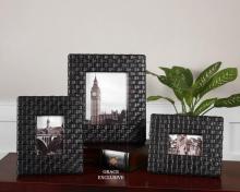  18524 - Maulana Black Woven Photo Frame Set/3