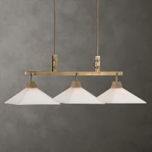  21346 - Uttermost Brookdale Industrial 3 Light Linear Chandelier