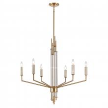  82296/6 - Serena 34'' Wide 6-Light Chandelier - Satin Brass